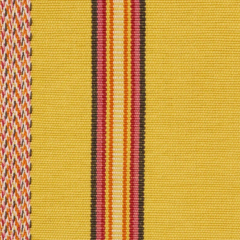 KAYENTA STRIPE Fabric – YELLOW | Schumacher | Wallpaper Twin KAYENTA STRIPE fabric YELLOW color by Schumacher
