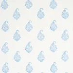 KERALA PAISLEY fabric BLUE color by Schumacher