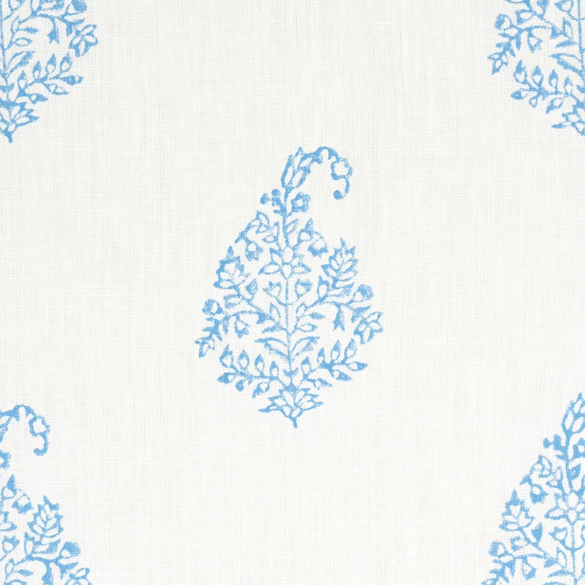 KERALA PAISLEY fabric BLUE color by Schumacher