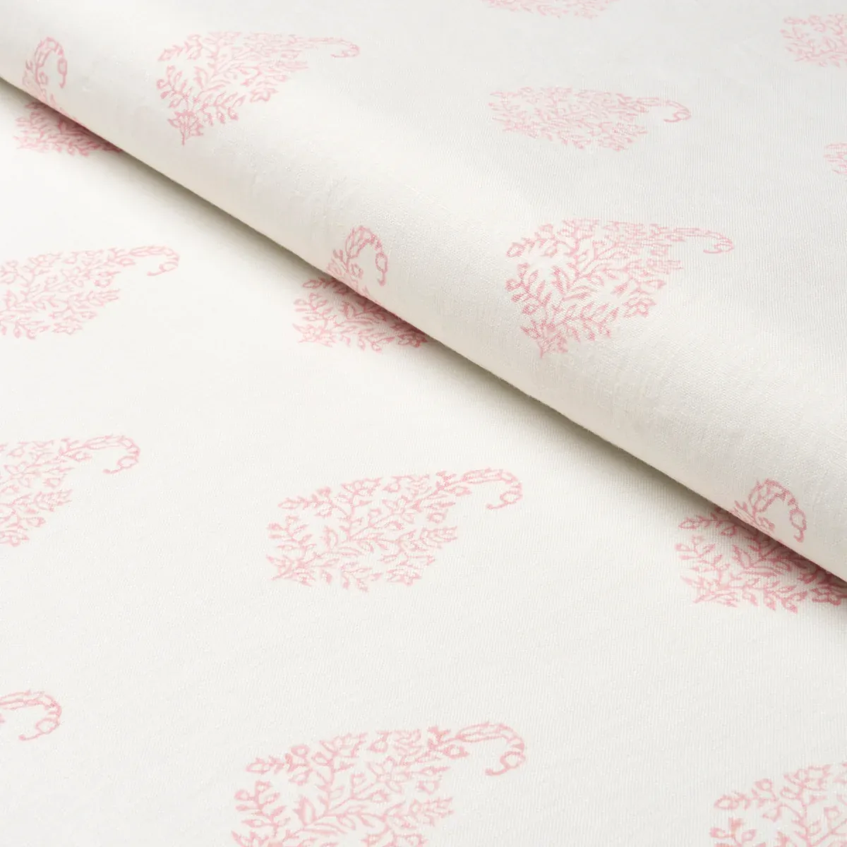 KERALA PAISLEY Fabric – BLUSH | Schumacher | Wallpaper Twins KERALA PAISLEY fabric BLUSH color by Schumacher