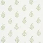 KERALA PAISLEY Fabric – LEAF | Schumacher | Wallpaper Twins KERALA PAISLEY fabric LEAF color by Schumacher