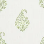 KERALA PAISLEY Fabric – LEAF | Schumacher | Wallpaper Twins KERALA PAISLEY fabric LEAF color by Schumacher