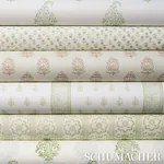 KERALA PAISLEY Fabric – LEAF | Schumacher | Wallpaper Twins KERALA PAISLEY fabric LEAF color by Schumacher