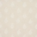 KERALA PAISLEY Fabric – WHITE ON NEUTRAL | Schumacher | Wall KERALA PAISLEY fabric WHITE ON NEUTRAL color by Schumacher