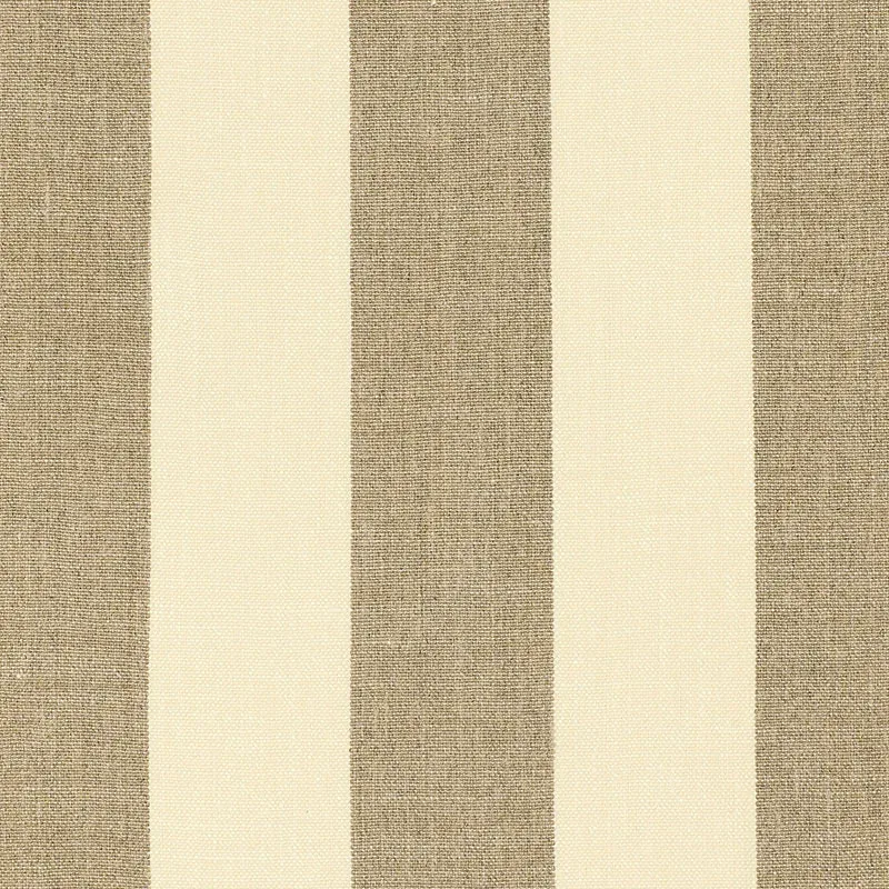 KERRY LINEN STRIPE fabric NATURAL color by Schumacher