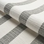 KETLEY PERFORMANCE STRIPE fabric BLACK color by Schumacher