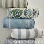 KETLEY PERFORMANCE STRIPE fabric BLUE color by Schumacher