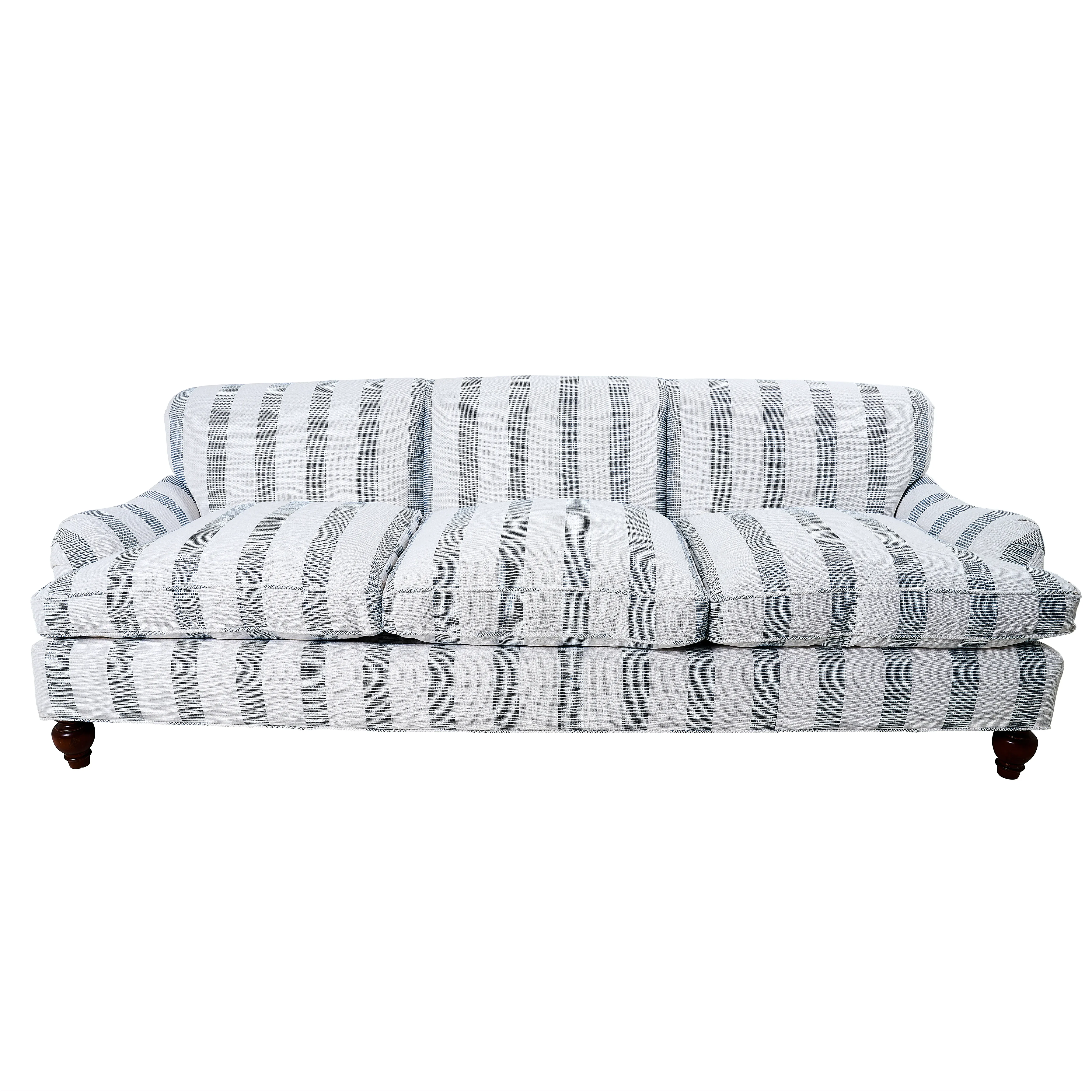 KETLEY PERFORMANCE STRIPE fabric BLUE color by Schumacher