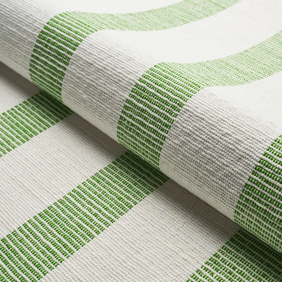KETLEY PERFORMANCE STRIPE fabric GREEN color by Schumacher