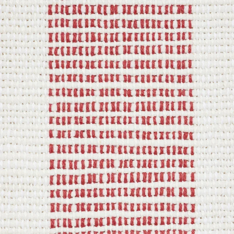 KETLEY PERFORMANCE STRIPE fabric RED color by Schumacher