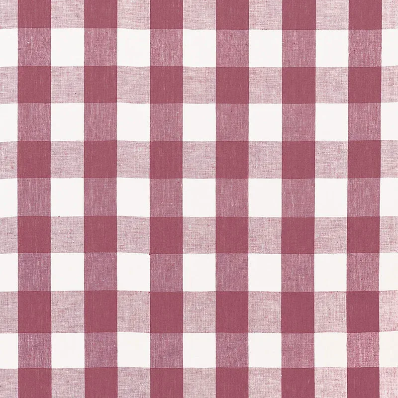 KEY WEST CHECK fabric PARMA color by Schumacher