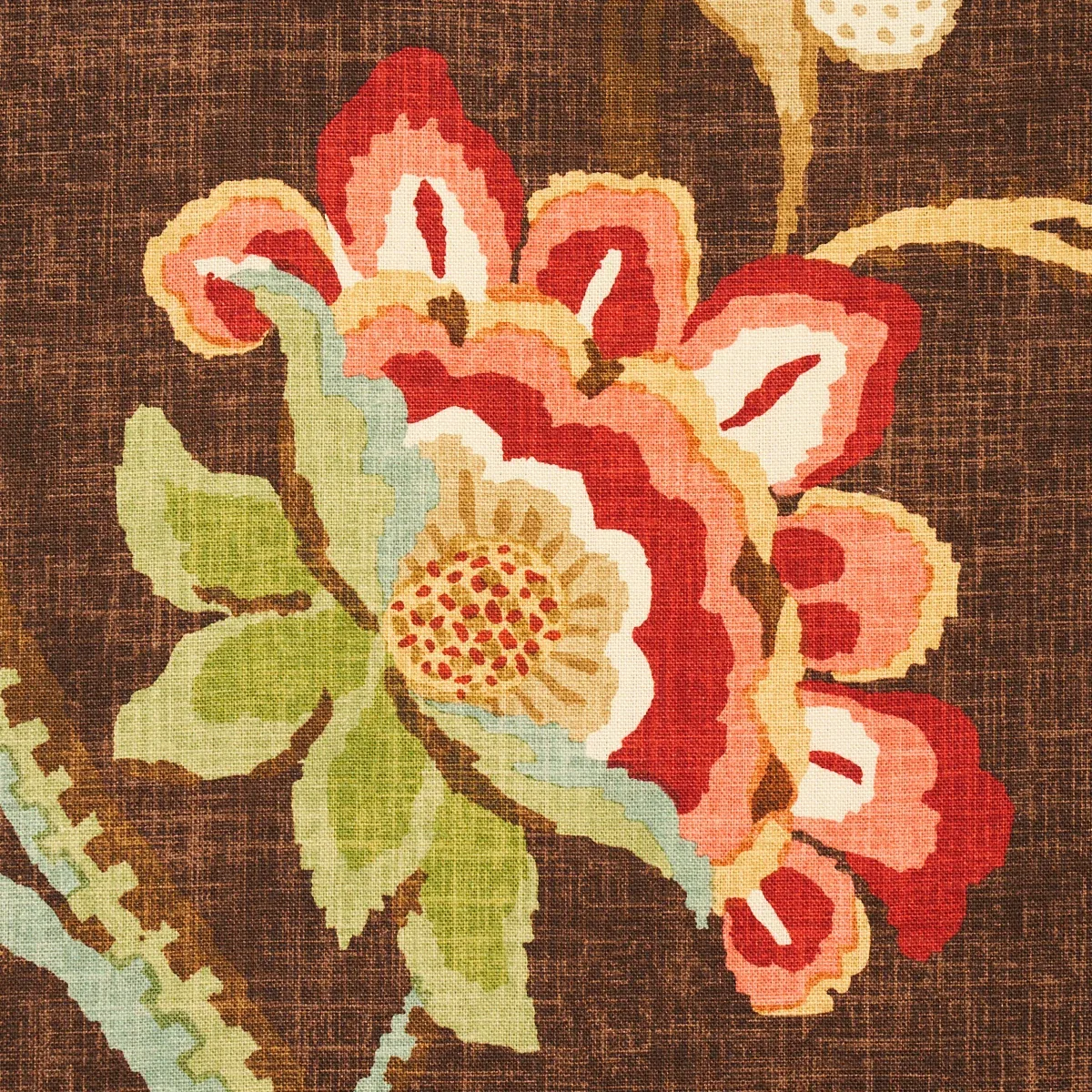 KHANTAU TREE Fabric – MAHOGANY | Schumacher | Wallpaper Twin KHANTAU TREE fabric MAHOGANY color by Schumacher