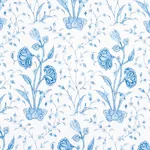 KHILANA FLORAL fabric PORCELAIN color by Schumacher