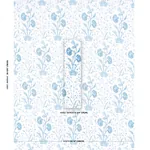 KHILANA FLORAL fabric PORCELAIN color by Schumacher