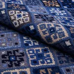 KILIM WEAVE fabric BLUE color by Schumacher
