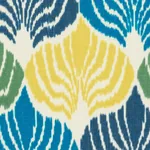 KIMONO IKAT Fabric – COASTAL | Schumacher | Wallpaper Twins KIMONO IKAT fabric COASTAL color by Schumacher