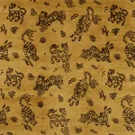 KINABALU VELVET Fabric – GOLD | Schumacher | Wallpaper Twins KINABALU VELVET fabric GOLD color by Schumacher