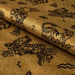 KINABALU VELVET Fabric – GOLD | Schumacher | Wallpaper Twins KINABALU VELVET fabric GOLD color by Schumacher