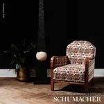 KING ÉPINGLÉ Fabric – DOCUMENT | Schumacher | Wallpaper Twin KING ÉPINGLÉ fabric DOCUMENT color by Schumacher