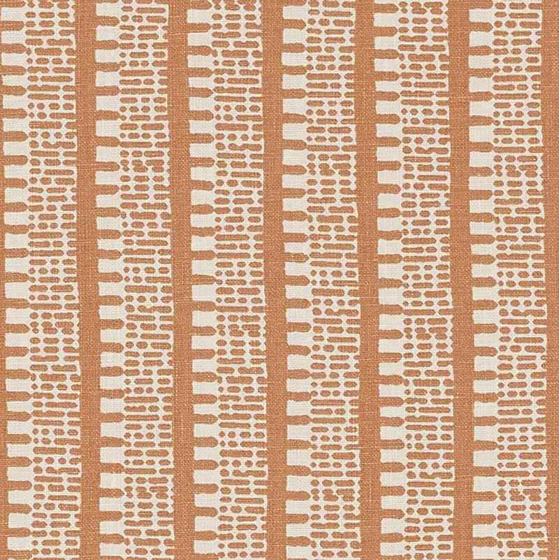 KIOSK fabric BURNT ORANGE color by Schumacher