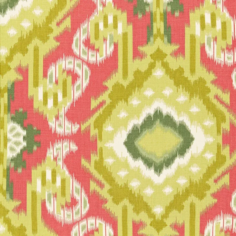 KIRIBATI IKAT PRINT Fabric – CORAL | Schumacher | Wallpaper KIRIBATI IKAT PRINT fabric CORAL color by Schumacher