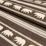 KODA STRIPE Fabric – COFFEE | Schumacher | Wallpaper Twins KODA STRIPE fabric COFFEE color by Schumacher