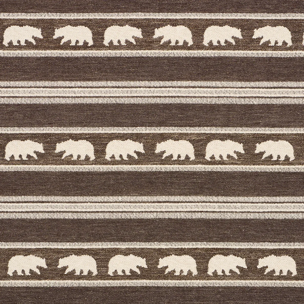 KODA STRIPE fabric COFFEE color by Schumacher