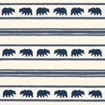 KODA STRIPE Fabric – INDIGO | Schumacher | Wallpaper Twins KODA STRIPE fabric INDIGO color by Schumacher