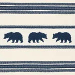 KODA STRIPE Fabric – INDIGO | Schumacher | Wallpaper Twins KODA STRIPE fabric INDIGO color by Schumacher