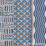KUDU Fabric – BLUE | Schumacher | Wallpaper Twins KUDU fabric BLUE color by Schumacher