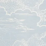 KUMO VILLAGE Fabric – SKY | Schumacher | Wallpaper Twins KUMO VILLAGE fabric SKY color by Schumacher