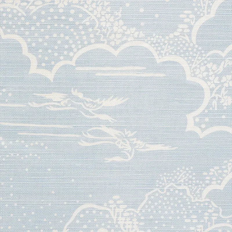 KUMO VILLAGE Fabric – SKY | Schumacher | Wallpaper Twins KUMO VILLAGE fabric SKY color by Schumacher