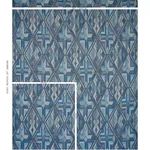 KUZMA Fabric – BLUE | Schumacher | Wallpaper Twins KUZMA fabric BLUE color by Schumacher