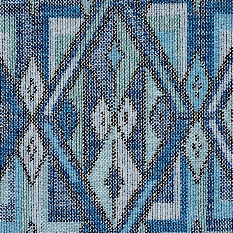 KUZMA Fabric – BLUE | Schumacher | Wallpaper Twins KUZMA fabric BLUE color by Schumacher