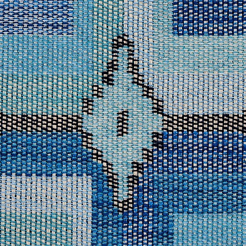 KUZMA Fabric – BLUE | Schumacher | Wallpaper Twins KUZMA fabric BLUE color by Schumacher