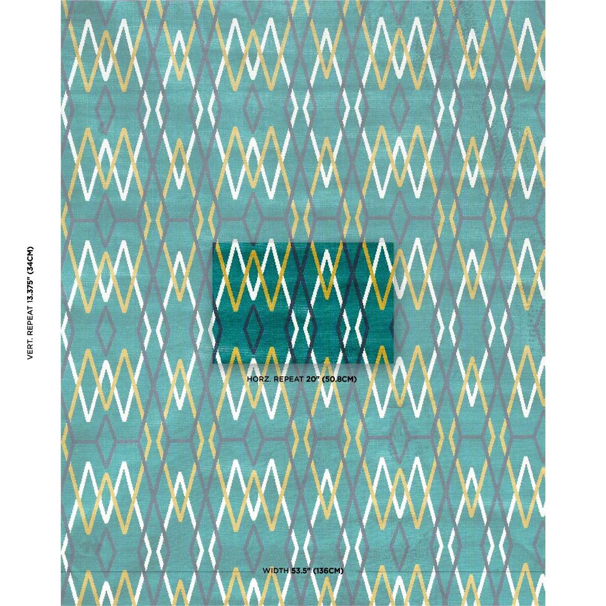 KYOTO TRELLIS Fabric – EMERALD | Schumacher | Wallpaper Twin KYOTO TRELLIS fabric EMERALD color by Schumacher