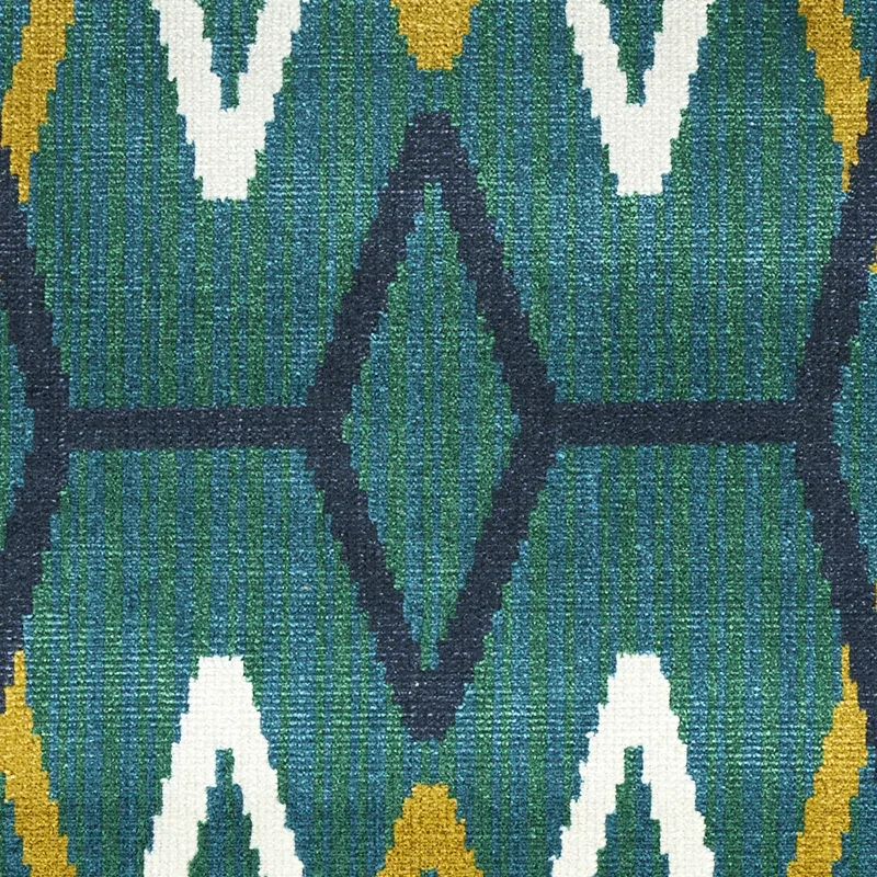KYOTO TRELLIS Fabric – EMERALD | Schumacher | Wallpaper Twin KYOTO TRELLIS fabric EMERALD color by Schumacher