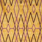 KYOTO TRELLIS Fabric – SAFFRON | Schumacher | Wallpaper Twin KYOTO TRELLIS fabric SAFFRON color by Schumacher