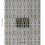 KYOTO TRELLIS fabric SOOT color by Schumacher