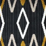 KYOTO TRELLIS fabric SOOT color by Schumacher