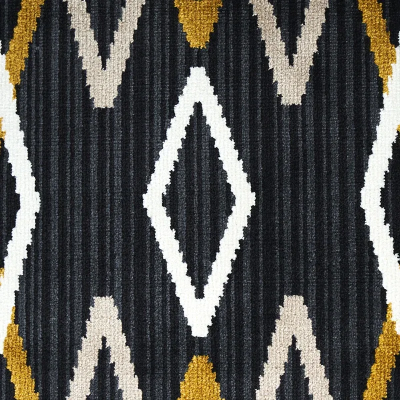 KYOTO TRELLIS fabric SOOT color by Schumacher