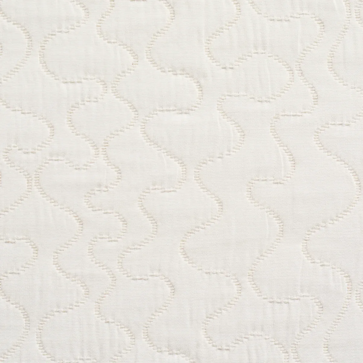 LA BELLE MATELASSÉ fabric IVORY color by Schumacher