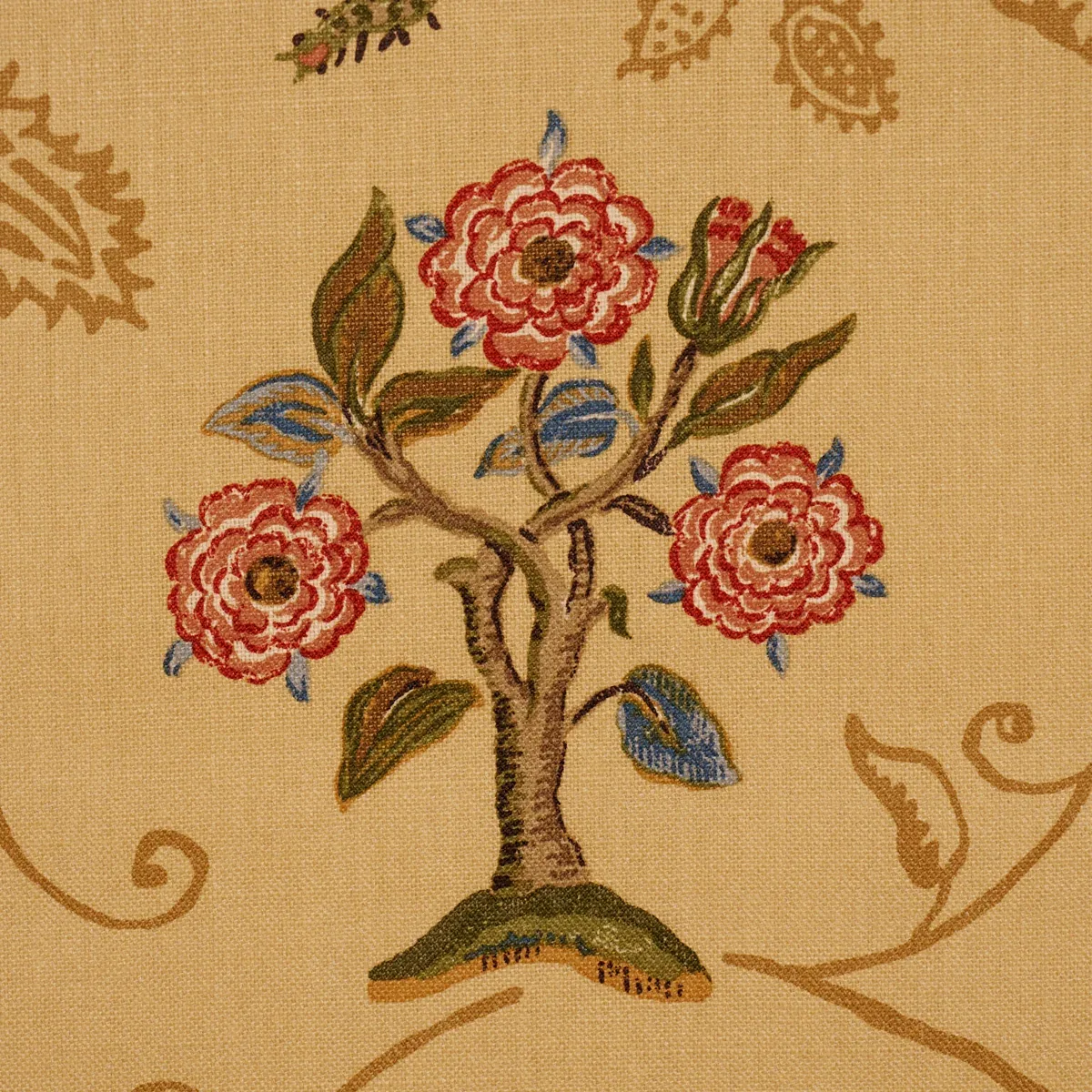 LA MENAGERIE Fabric – MARIGOLD | Schumacher | Wallpaper Twin LA MENAGERIE fabric MARIGOLD color by Schumacher