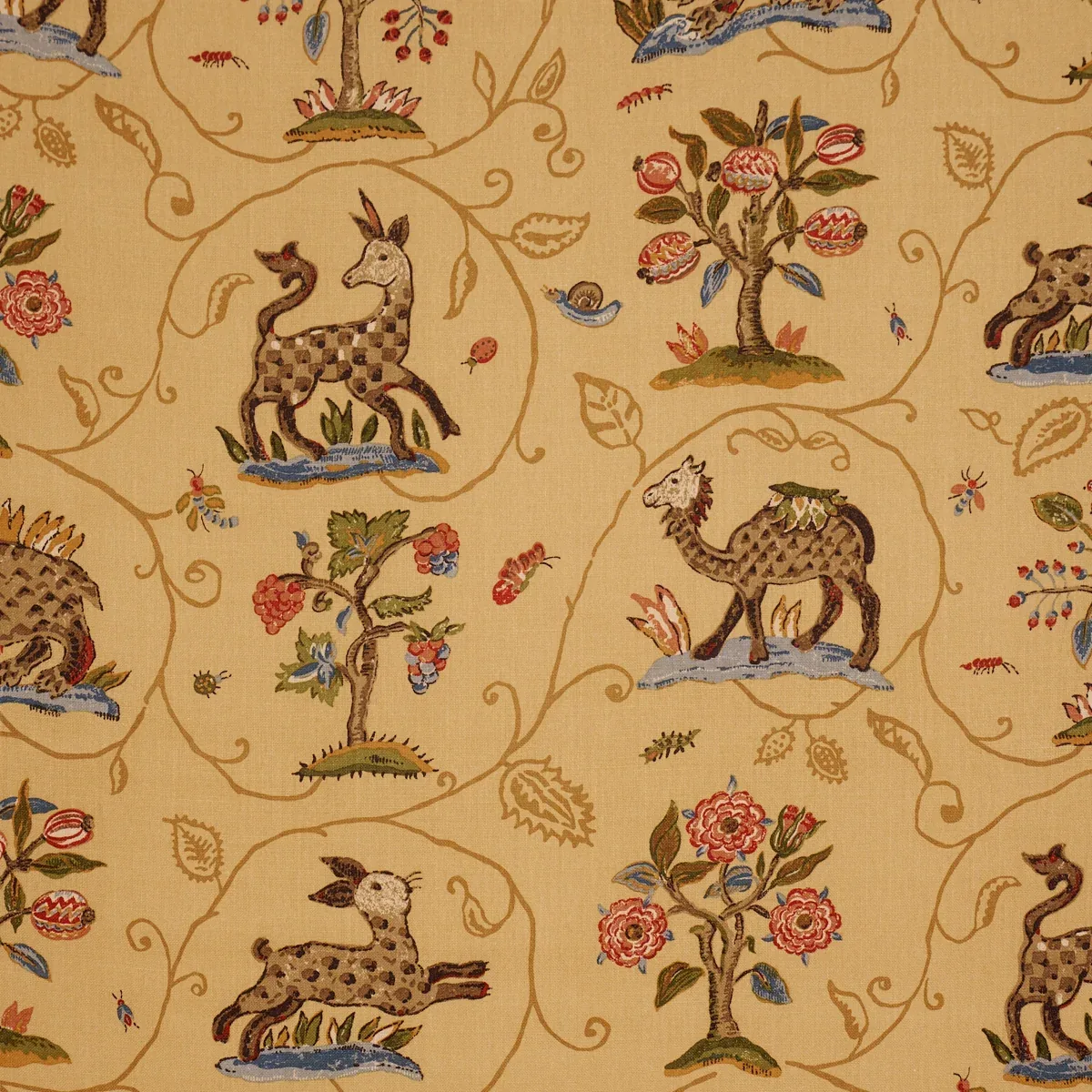 LA MENAGERIE fabric MARIGOLD color by Schumacher
