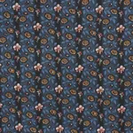 LA RUE STRIPE fabric MIDNIGHT color by Schumacher