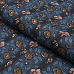 LA RUE STRIPE fabric MIDNIGHT color by Schumacher