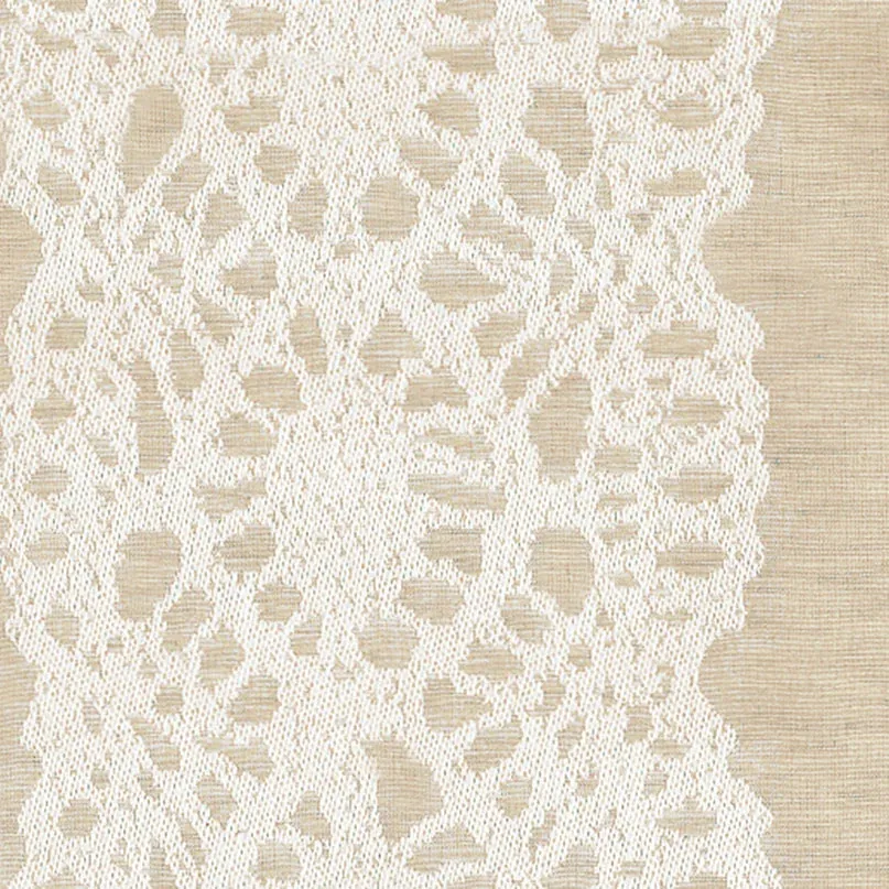 LACE LISERE fabric LINEN color by Schumacher