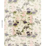 LADY HOLLYHOCK Fabric – CREME | Schumacher | Wallpaper Twins LADY HOLLYHOCK fabric CREME color by Schumacher
