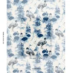 LADY HOLLYHOCK Fabric – DELFT | Schumacher | Wallpaper Twins LADY HOLLYHOCK fabric DELFT color by Schumacher