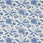 LAFAYETTE BOTANICAL fabric CORNFLOWER color by Schumacher